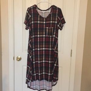 Large plaid Lularoe Carly